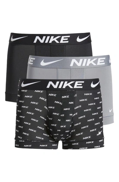 Shop Nike 3-pack Dri-fit Essential Micro Trunks In  Logo