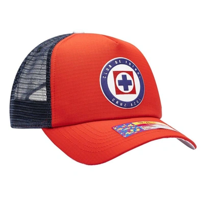 Shop Fan Ink Red Cruz Azul Aspen Trucker Adjustable Hat