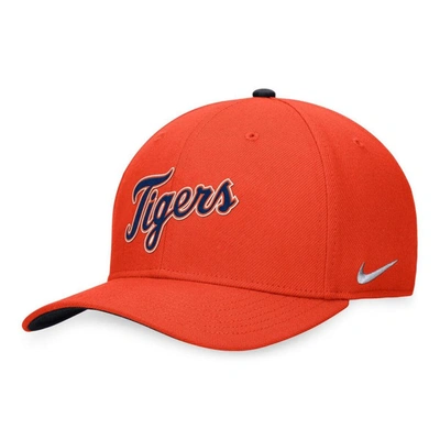 Detroit Tigers baseball Hat Cap by NIKE TRUE- Black Orange MLB