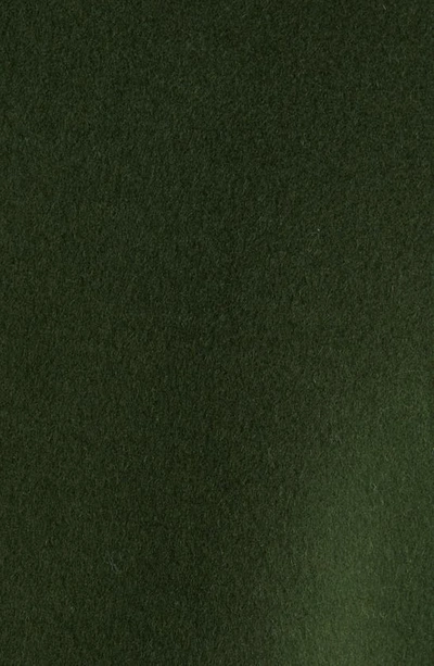 Shop Michael Michael Kors Notched Collar Longline Wool Blend Coat In Jade