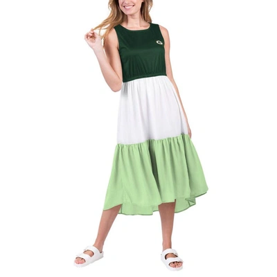 Shop G-iii 4her By Carl Banks Green/neon Green Green Bay Packers 12th Inning Colorblock Dress