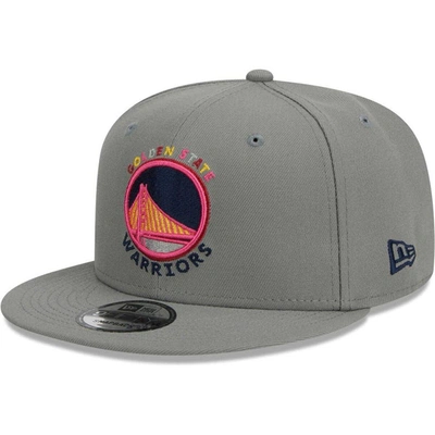 Shop New Era Gray Golden State Warriors Color Pack 9fifty Snapback Hat