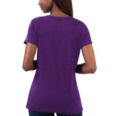 Shop G-iii 4her By Carl Banks Purple Alex Bowman Snap V-neck T-shirt