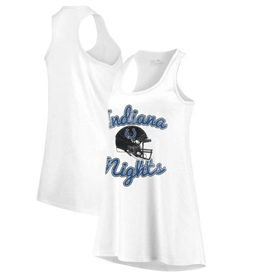 Shop Majestic Threads  White Indianapolis Colts Indiana Nights Alternate Racerback Tank Top