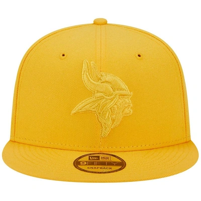 Shop New Era Gold Minnesota Vikings Color Pack 9fifty Snapback Hat