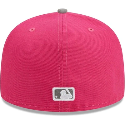 Shop New Era Pink Los Angeles Dodgers Two-tone Color Pack 59fifty Fitted Hat