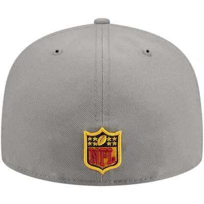 Shop New Era Gray Atlanta Falcons Color Pack 59fifty Fitted Hat