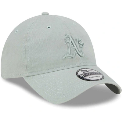 Shop New Era Green Oakland Athletics Color Pack 9twenty Adjustable Hat