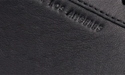 Clae Black Milled Leather Trainers In Black Milled Leather