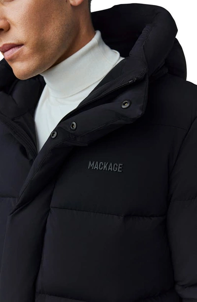 Shop Mackage Graydon City Water Resistant Windproof Hooded Down Puffer Jacket In Black