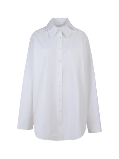 Shop Krizia Cotton Shirt With Double Collar