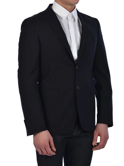Tonello Blue Wool Jacket In Blue