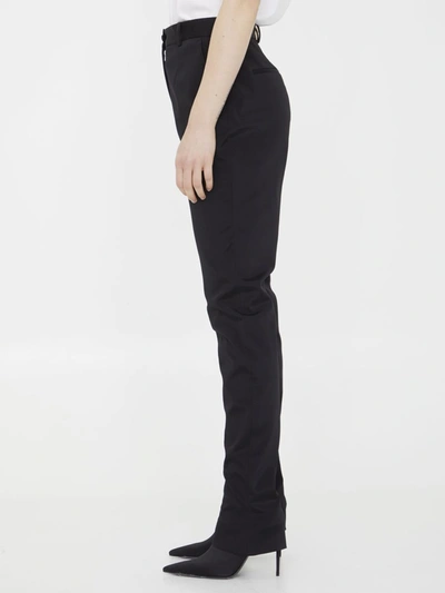 Shop Dolce & Gabbana Cady Trousers In Black