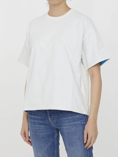 Shop Bottega Veneta Cotton Jersey T-shirt In White