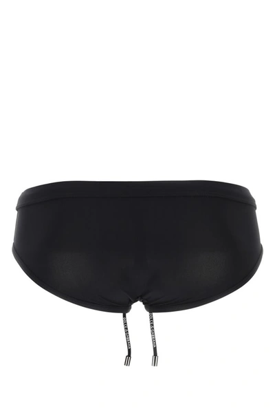 Shop Dolce & Gabbana Man Black Stretch Nylon Swimming Brief