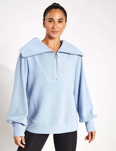 Shop Varley Vine Half-zip Pullover In Blue