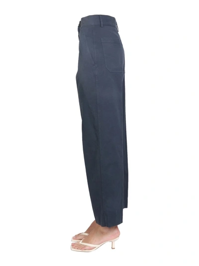 Shop Aspesi Chino Pants In Blue