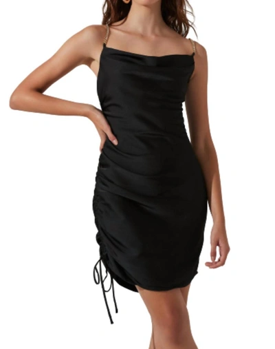 Shop Astr Trista Dress In Black