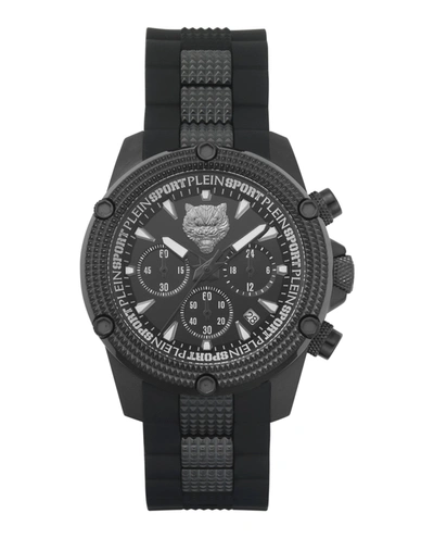 Shop Plein Sport Hurricane Chronograph Watch In Black