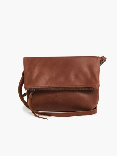 Shop Able Emnet Foldover Crossbody Bag In Whiskey In Brown
