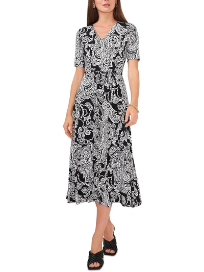 Shop Chaus Womens Paisley Calf Midi Dress In Multi