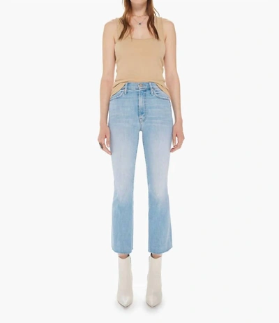 Shop Mother The Hustler Ankle Fray Jeans In Crossroads In Multi