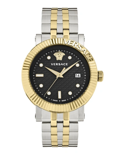 Shop Versace V-classic Bracelet Watch In Multi