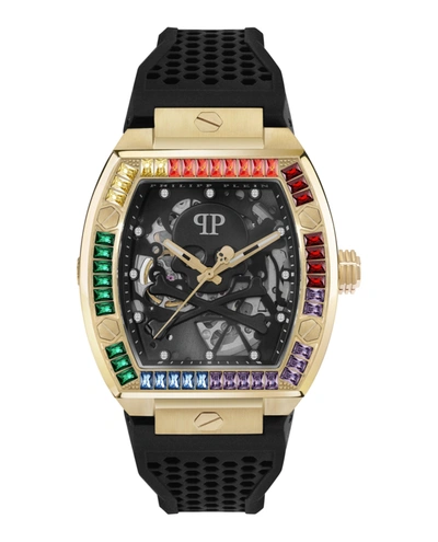 Shop Philipp Plein The $keleton Automatic Watch In Gold