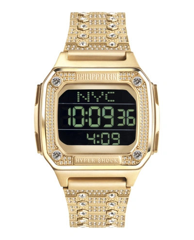 Shop Philipp Plein Hyper $hock Crystal Digital Watch In Multi