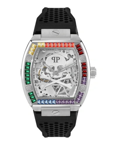 Shop Philipp Plein The $keleton Automatic Watch In Silver