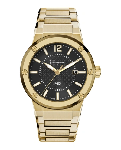 Shop Ferragamo F-80 Bracelet Watch In Multi