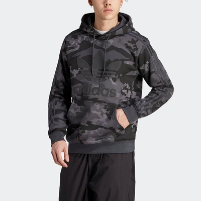 Shop Adidas Originals Men's Adidas Graphics Camo Hoodie In Grey