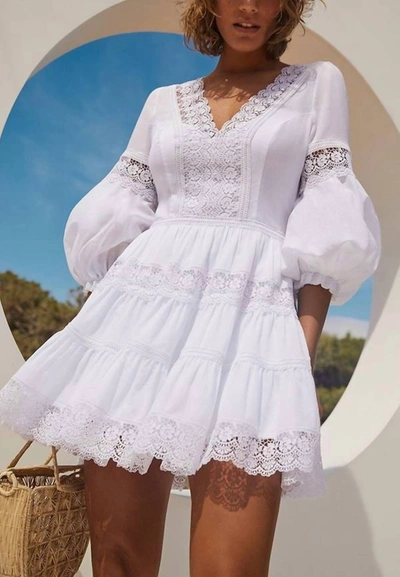 Shop Charo Ruiz Violette Short Dress In White