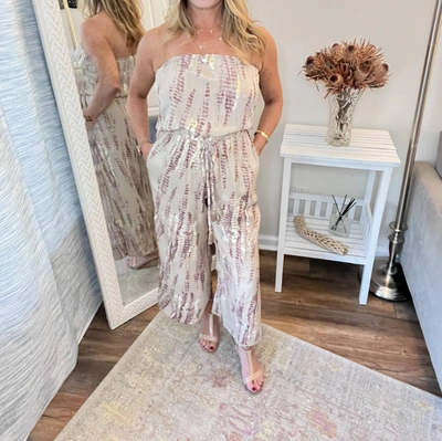 Paani Strapless Jumpsuit In As Shown In Multi