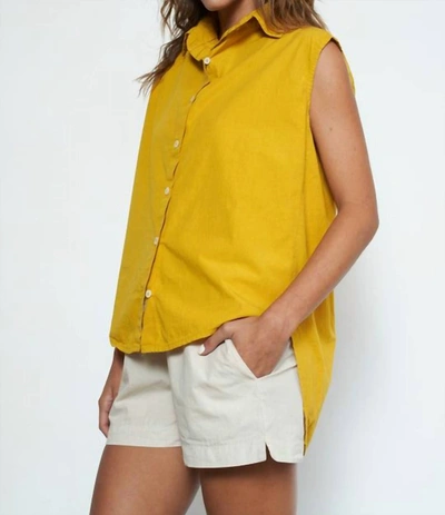 Shop Q House Of Basics Roger Top In Mimosa In Yellow