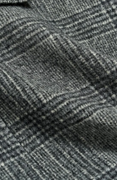 Shop Billy Reid Astor Plaid Wool Blend Coat In Charcoal