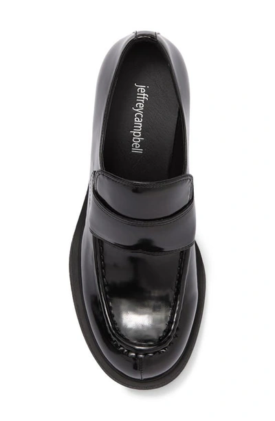 Jeffrey Campbell Plain Jane Platform Loafer Pump In Black Box