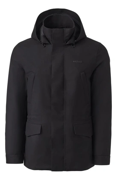 Shop Mackage Morris City Windproof & Water Resistant 800 Fill Power Down 2-in-1 Jacket With Removable Liner In Black