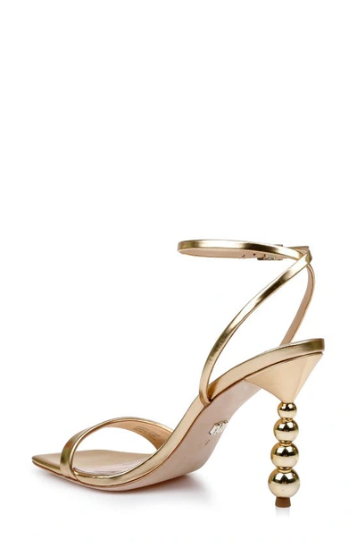 Shop Badgley Mischka Ivette Ii Ankle Strap Sandal In Gold