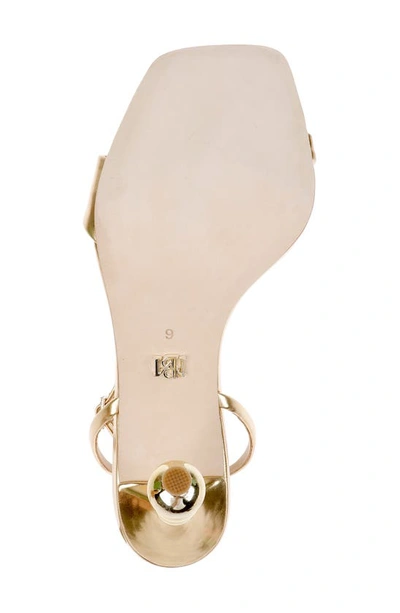 Shop Badgley Mischka Ivette Ii Ankle Strap Sandal In Gold