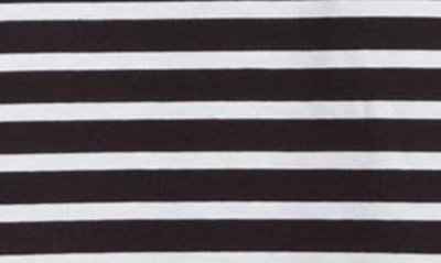 Shop Comme Des Garçons Comme Des Garçons Stripe Long Sleeve Cotton Jersey T-shirt In White/ Black