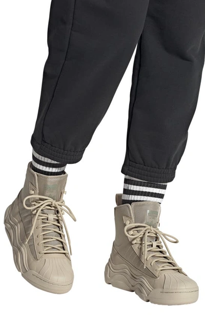 Shop Adidas Originals Superstar Millencon Boot In Beige/ Beige/ Silver Pebble
