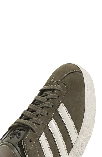 Shop Adidas Originals Gazelle 85 Sneaker In Olive/ Chalk/ Wonder White