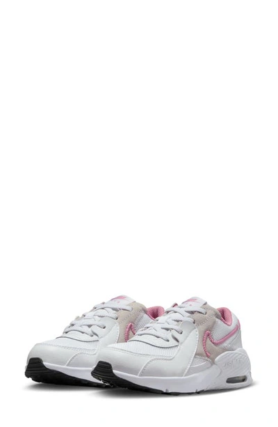 Shop Nike Kids' Air Max Excee Sneaker In White/ Elemental Pink/ White