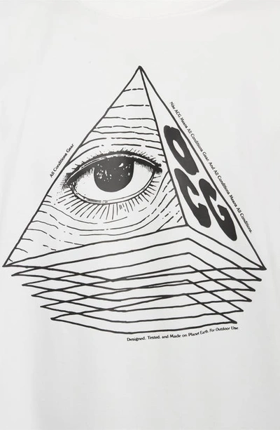 Shop Nike Acg Changing Eye Graphic T-shirt In Summit White