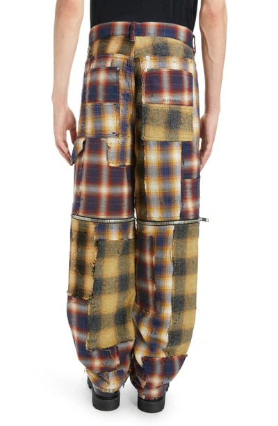 Shop Givenchy Distressed Convertible Carpenter Pants In Multicolored