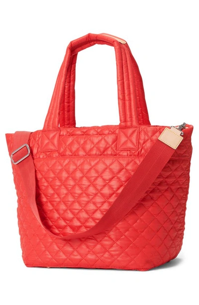 Mz Wallace Medium Metro Deluxe Tote In Cherry