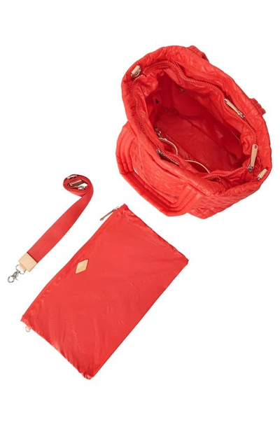 Mz Wallace Medium Metro Deluxe Tote In Cherry