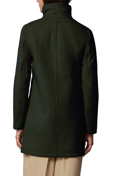 Soia & Kyo Abbi Wool Blend Coat With Removable Quilted Puffer Bib In Cedar
