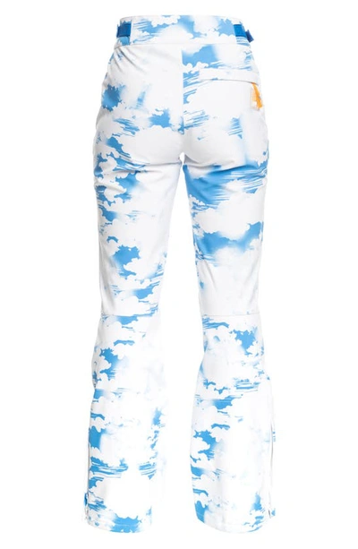 Shop Roxy Chloe Kim Waterproof Snow Pants In Clouds